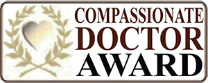 Linked text logo reading Compassionate Doctor Award 